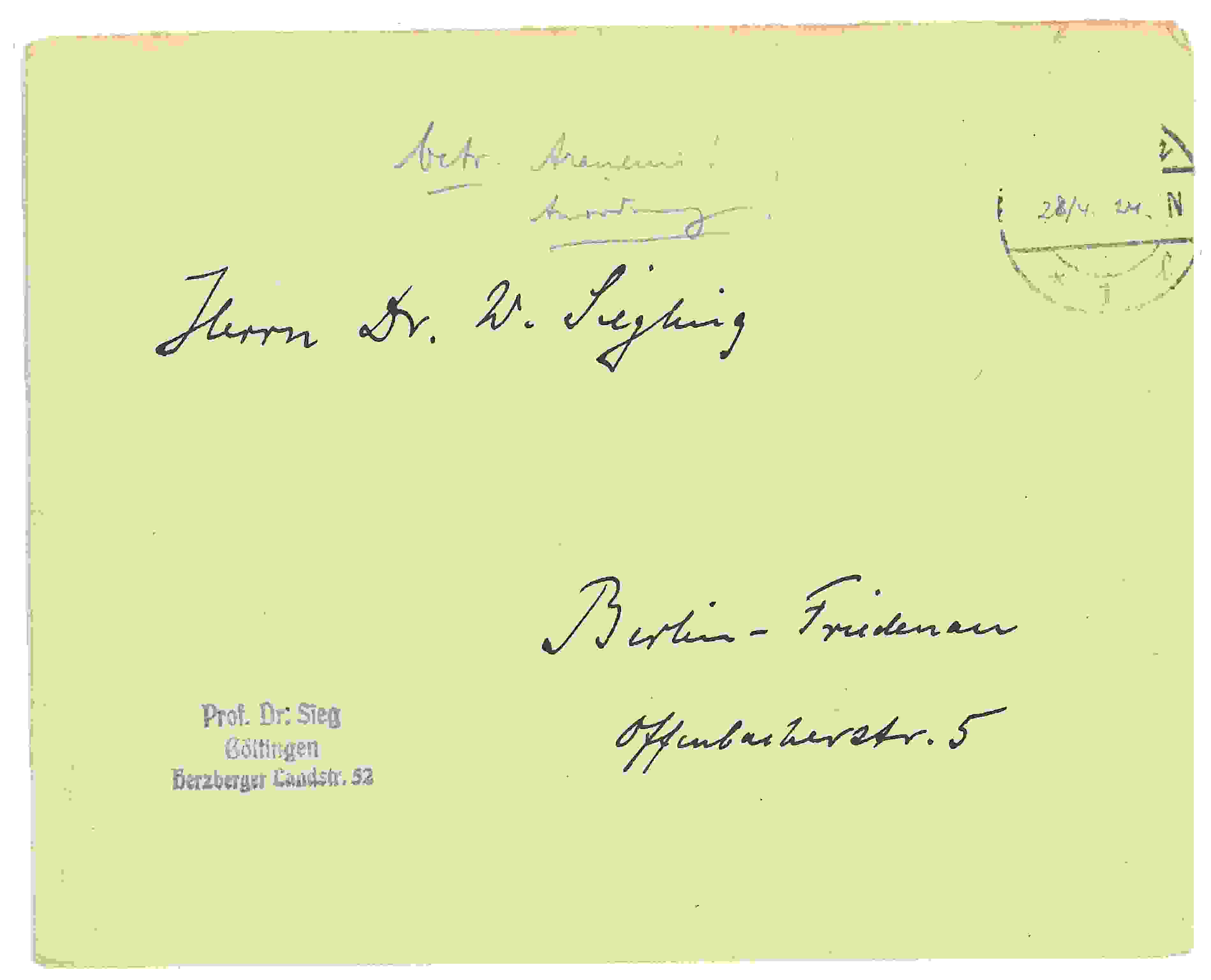 Siegling Letter 11 – Image a