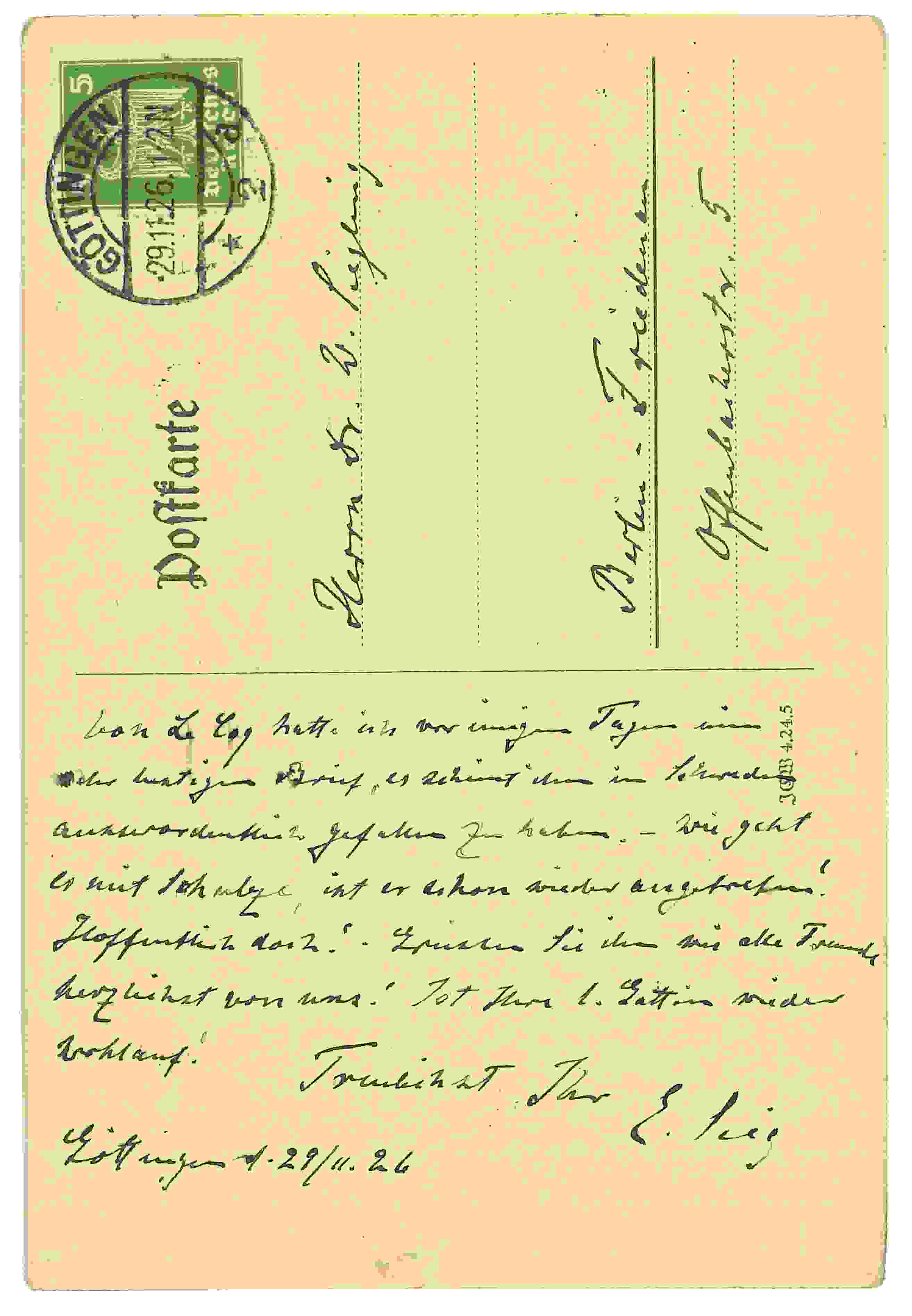 Siegling Postcard 52 – Image b