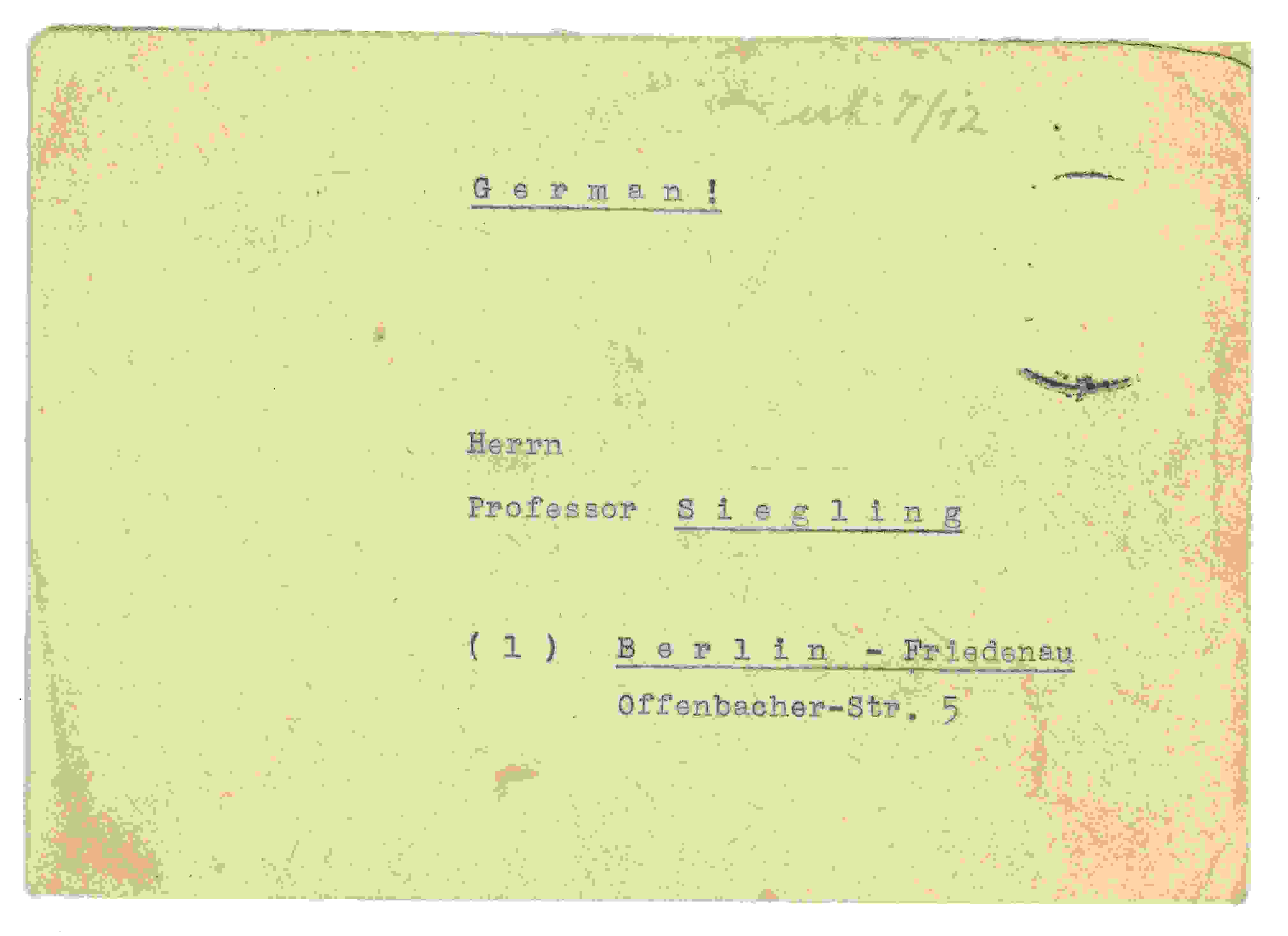 Siegling Letter 41 – Image a